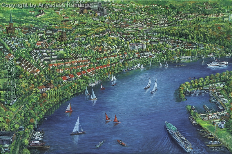 Heisingen11x16.jpg - Essen Heisingen am Baldeneysee Ölgemälde 80x120 cm